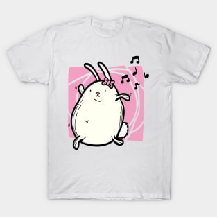 Dancing bunny pink T-Shirt